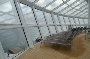 The Solarium offers an awesome connection to the sea. Photo © 2014 Aaron Saunders