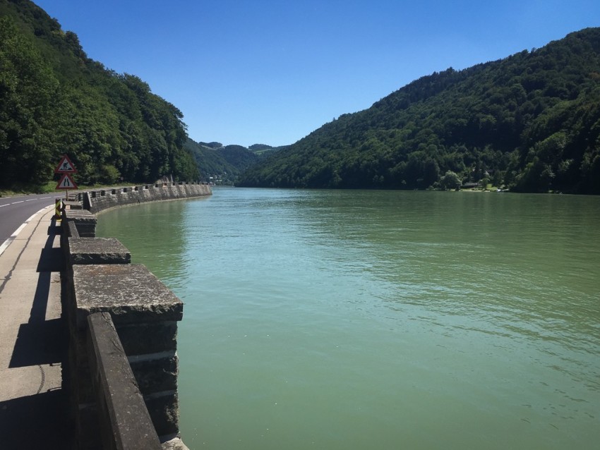 The Blue Danube on our ride today. © 2015 Ralph Grizzle