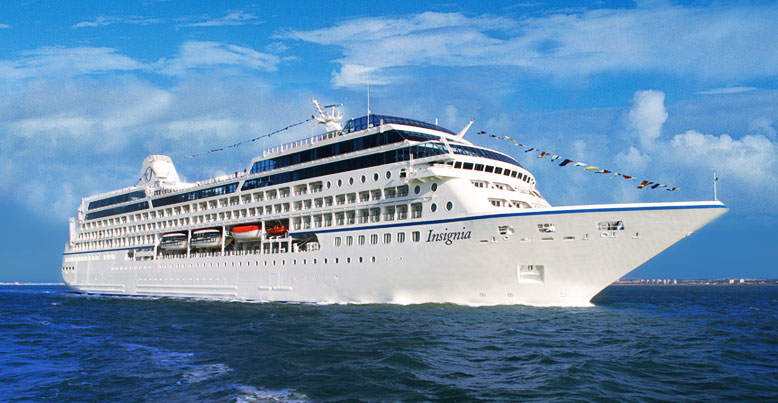 Oceania’s Insignia is sailing around the world on a single 180-day voyage. Photo courtesy of Oceania Cruises.