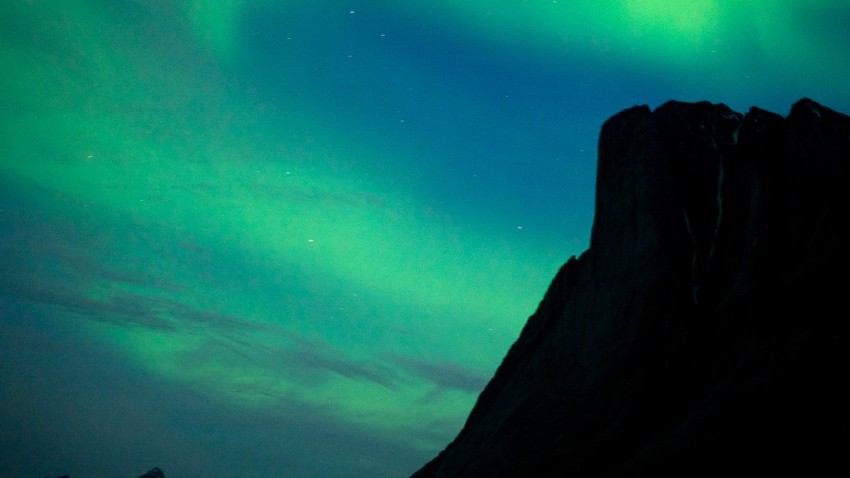 The magnificent glow of Aurora Borealis. © 2015 Ralph Grizzle