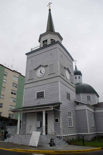 Sitka’s Russia Orthodox Church is one of the most iconic sights in the city, and reflects the long Russian history of the town formerly known as “New Archangel.” Photo © 2014 Aaron Saunders