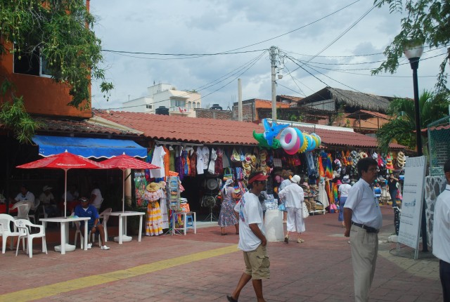 The colorful marketplace in Zihuatanejo