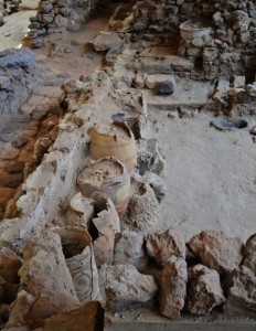 The ruins of Akrotiri