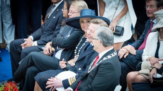 Hi there! Her Majesty Queen Máxima of the Netherlands, godmother of Holland America Line’s Koningsdam.