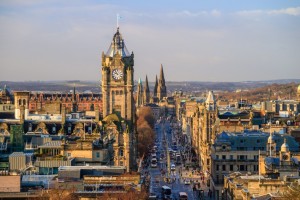 The skyline of Edinburgh