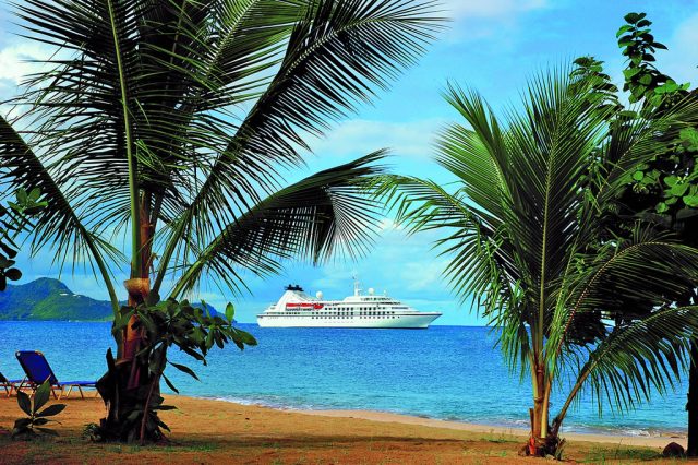 Star Pride in the Caribbean. Photo courtesy of Windstar Cruises