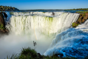 Devil's Throat at Iguazu Falls, one of the world's great natural wonders, on the border of Argentina and Brazil.