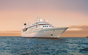 The cruise ship Star Legend on sea