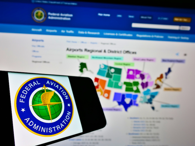Federal Aviation Administration (FAA) on screen