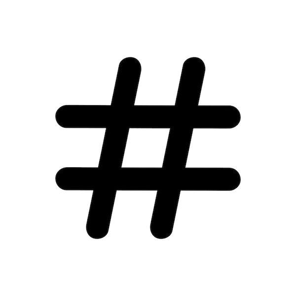 Hashtag symbol