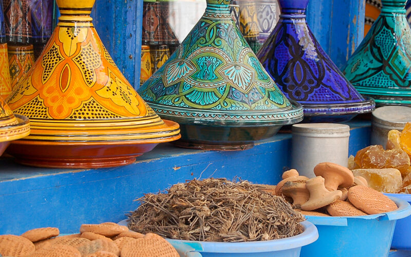 Moroccan spices and foods. Courtesy of Blue-Roads Touring.