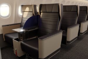 New first class seating on United Airlines flights.